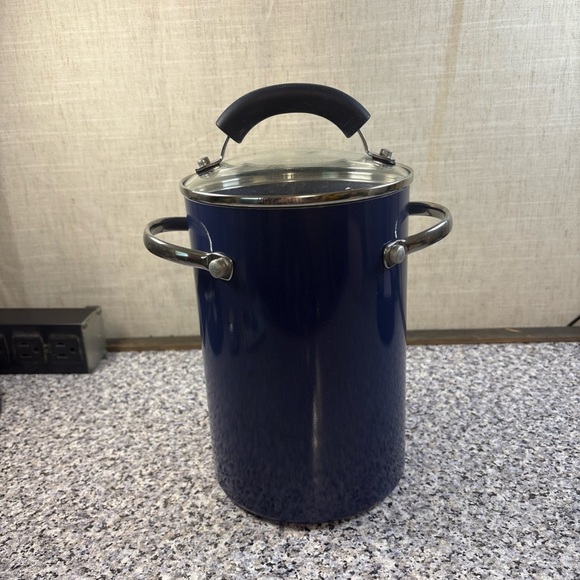 Cook’s Essential Asparagus/Vegatable Steamer Cookware 9” Tall Blue - Picture 1 of 11